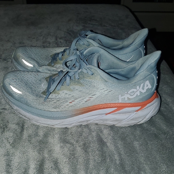 Hoka Women's Athletic Shoes - Gray and Orange - Picture 5 of 10